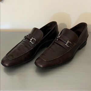 Salvatore Ferragamo Brown Leather Shoes